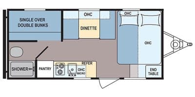 2019 Dutchmen RV Coleman Lantern LT Series 17FQ Towable trailer in Lehi