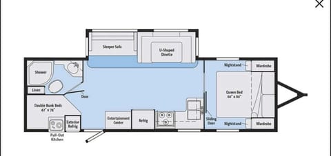 2017 Winnebago Minnie+ 27BHSS Towable trailer in Placentia