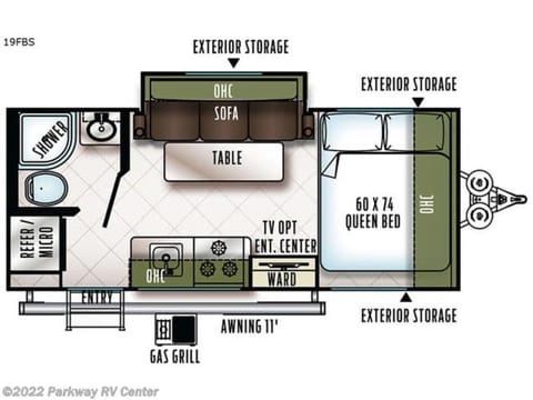 2018 Forest River RV Flagstaff E-Pro 19FBS Towable trailer in Folsom