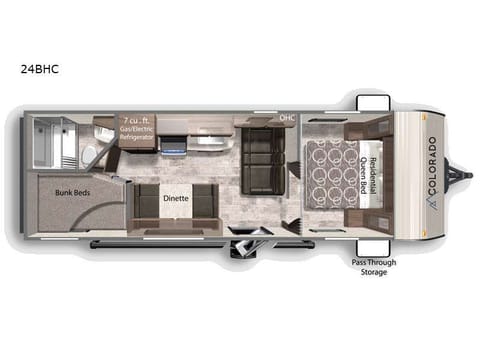 2022 Dutchmen RV Colorado 24BHC Towable trailer in Houma