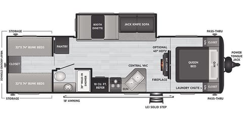 2021 Keystone RV Hideout 290QB Towable trailer in Ankeny