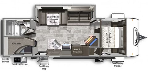 2021 Dutchmen RV Coleman Light 2755BH Towable trailer in Hillsboro