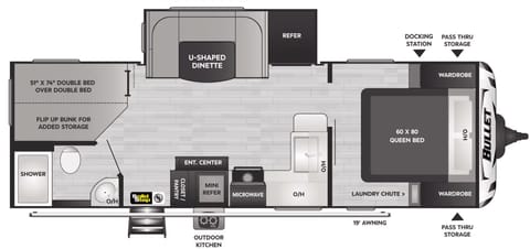 Brand New 2023 Keystone Bullet 250BHSWE Towable trailer in Union City