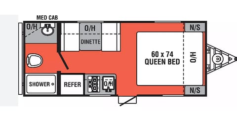 17 ft Travel trailer (20 ft overall) under 4k lbs Towable trailer in Minot