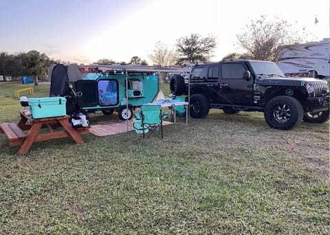 The Turquoise Teardrop Trailer Towable trailer in Town N Country