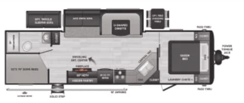 2022 Keystone RV Hideout 29DFS Towable trailer in Ankeny
