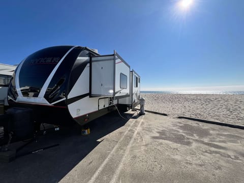 Modern RV Toy Hauler RV Rental Towable trailer in Spring Valley