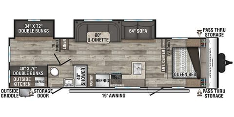 Like New 35' RV Travel Trailer Ziehbarer Anhänger in Edmond