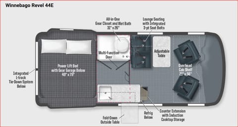 2024 Mercedes  Winnebago Revel  gray 44E Campervan in Rhodes Ranch