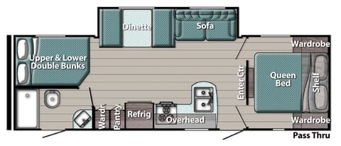 2022 Gulf Stream RV Ameri-Lite Ultra Lite 268BH Towable trailer in Grand Haven