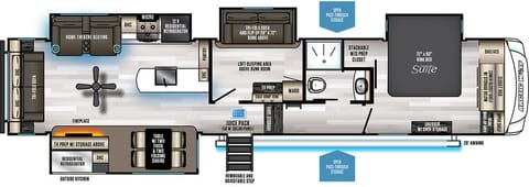 Arctic Wolf bunk room Towable trailer in Broken Arrow