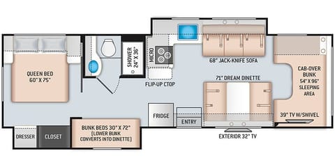 2021 Thor Motor Coach Freedom Elite 30FE Drivable vehicle in Rockwall