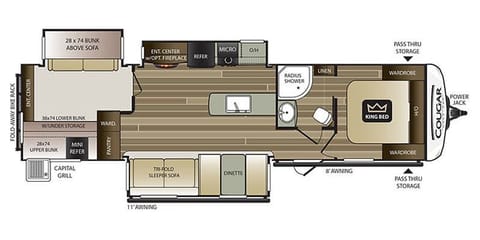 2 bedroom bunkhouse with room for the whole family Towable trailer in Leander