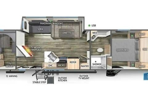 2024 Grey Wolf 29NM VIN (0246) Towable trailer in Doctor Phillips