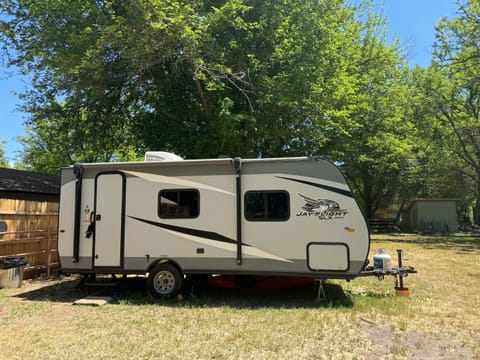 Cute & Cozy "Fully Stocked" Jay  Flight Towable trailer in Cottonwood