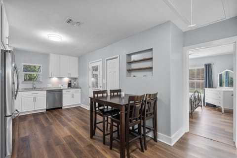 Dining area w/view into 2nd bedroom. Seats four w/additional stools available.