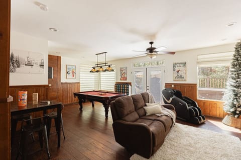 The Theater and Game Room with full body massage chair