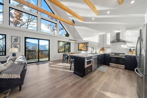 The chef's kitchen is impressive. Entertain while your chef prepares meals!