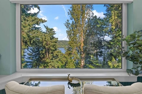 Prettier than a picture!  The evergreen trees do not disappoint!