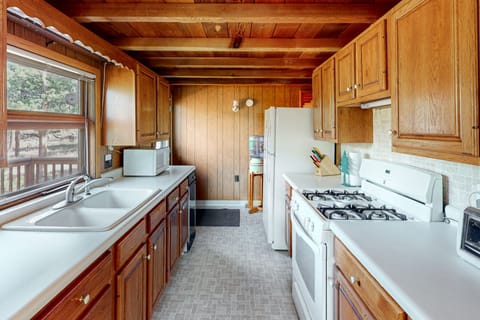 Dog-friendly cabin with spacious deck, fireplace, & private W\/D Cabin in Allenspark