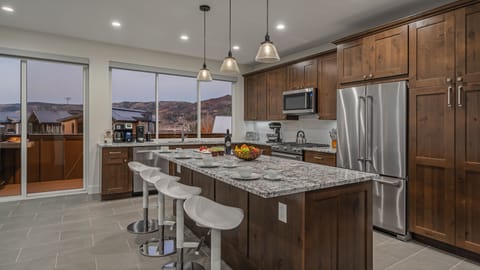 Kitchen with main level deck access