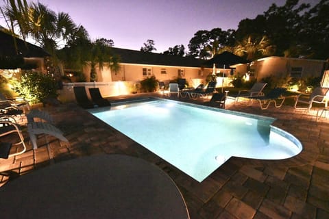 A heated pool