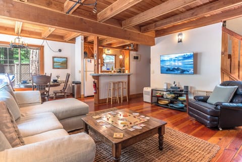 The open floor plan offers plenty of space - to visit and play