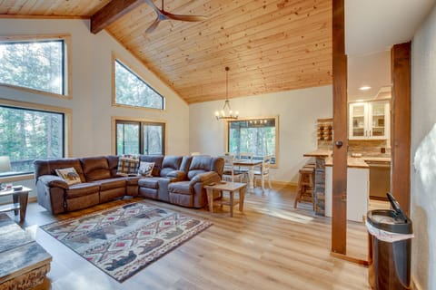 Living Room | Free WiFi | Wood-Burning Stove | Deck Access