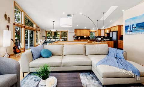 Castaway has an open floor plan that allows everyone to be together.