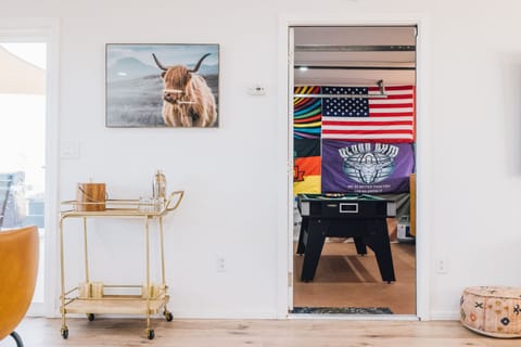 Access to game room from the living room