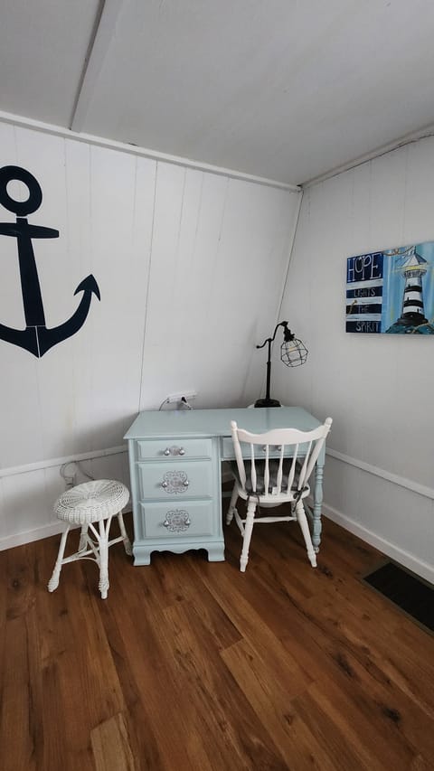 Desk workspace in loft