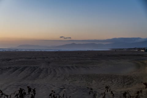 On the beach