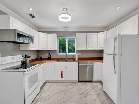 Fully stocked kitchen with everything you'll need to cook your favorite meal