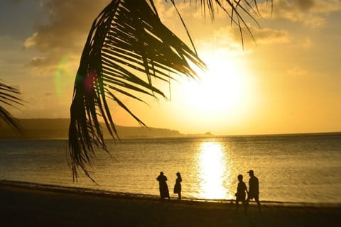 On the beach