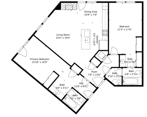 813 2B Floorplan