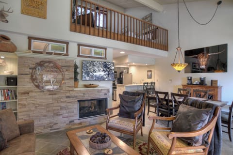 Living Area with Loft Above