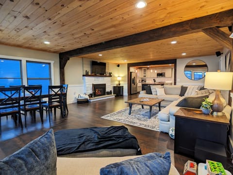 Open-concept living/dining/kitchen area