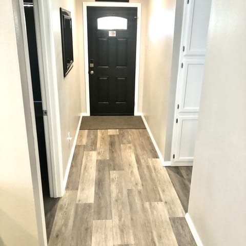 Wide entryway to front door