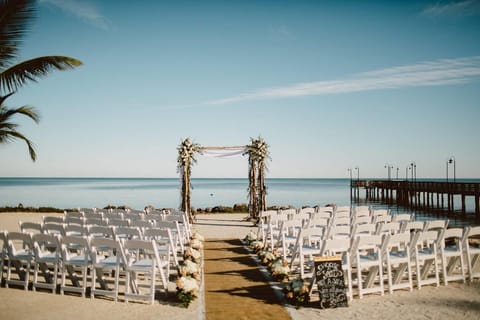 Outdoor banquet area