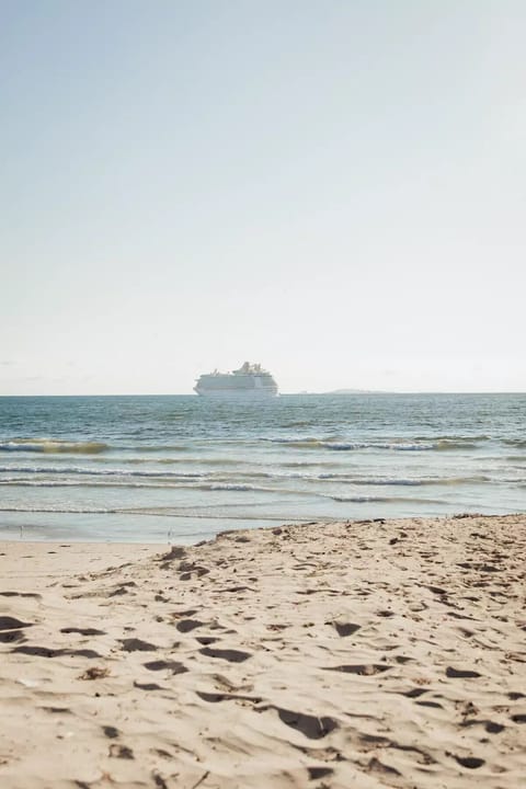 On the beach