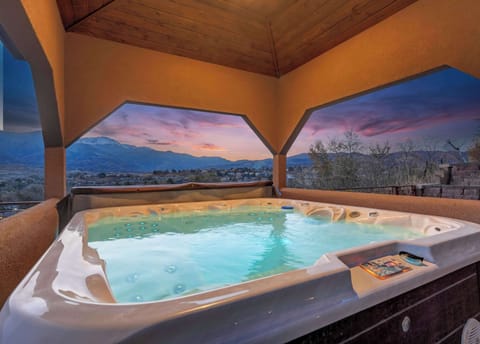 Welcome to Highland Heights! Enjoy the incredible VIEWS of Pikes Peak from the luxurious hot tub!