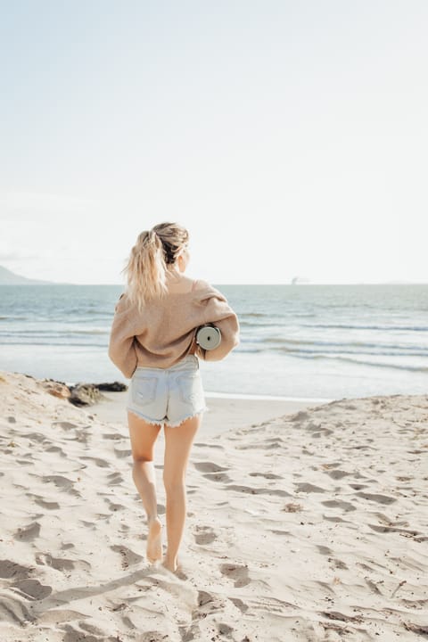 On the beach