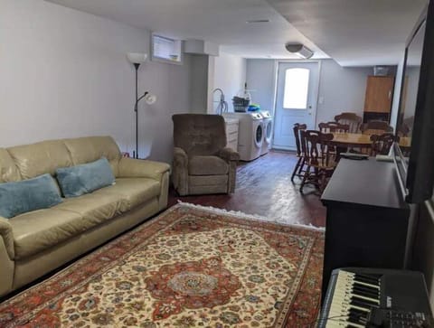 Downstairs Living Room and Laundry
