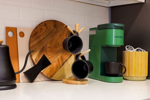 Sustainable cutting boards and single serve Keurig