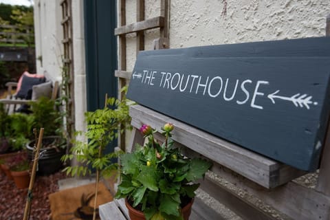 The Trouthouse - welcome signage