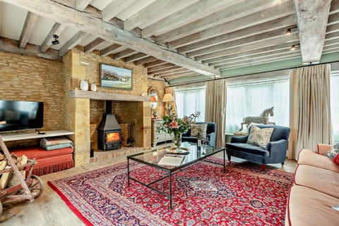 Rectory Barn Sitting Room - StayCotswold