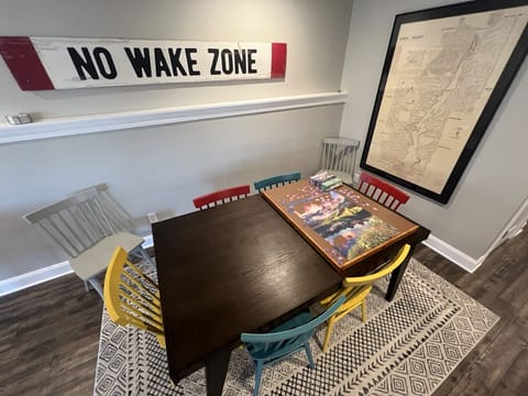 A quiet space to work on a puzzle