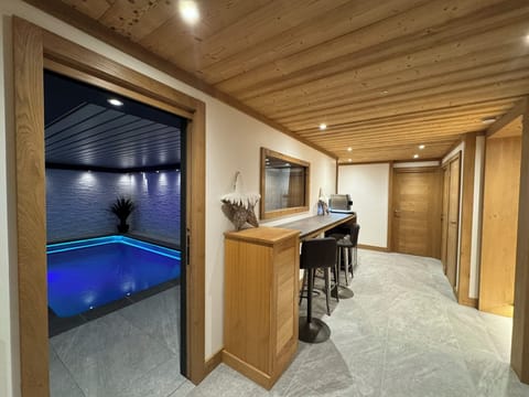 Indoor pool, a heated pool