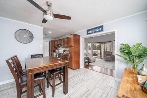 Dining Room Table and Kitchen as you walk through the front door