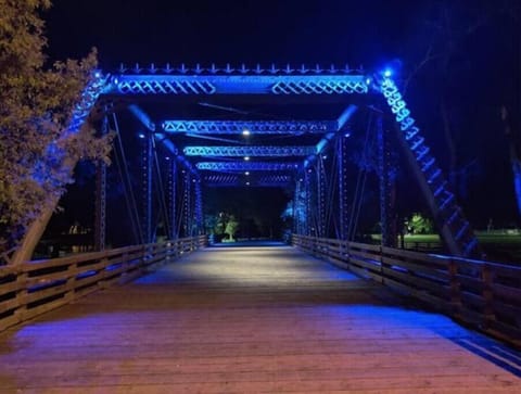 pedestrian bridge at the park nearby